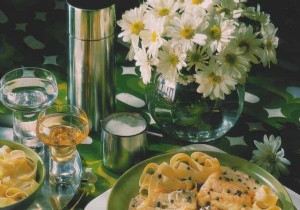 Pan-Seared Monkfish Steaks with Creamy Green Peppercorn Sauce