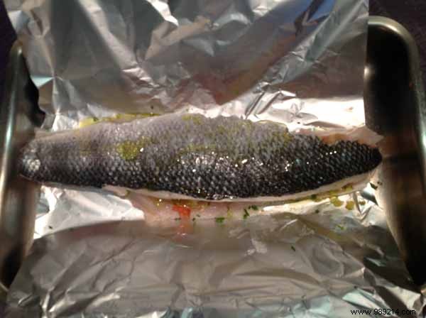 Wild Sea Bass Stuffed with Spring Onions, Ginger, and Drizzled with Exquisite Virgin Oil | Chef Hubert s Recipe