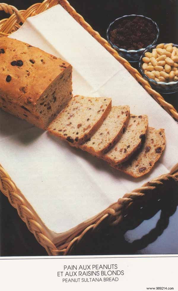 Homemade Peanut and Golden Raisin Bread Recipe – 2 Loaves