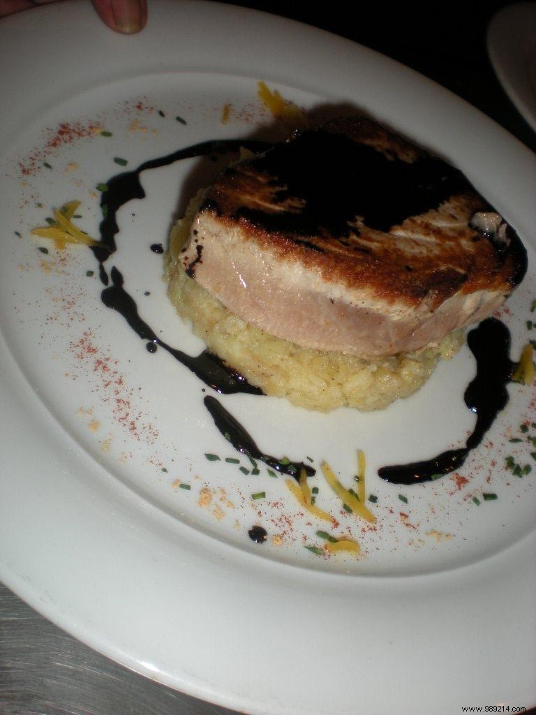 Seared Bluefin Tuna Steaks with Balsamic Caramel and Candied Lemon – Chef Hubert s Signature Recipe