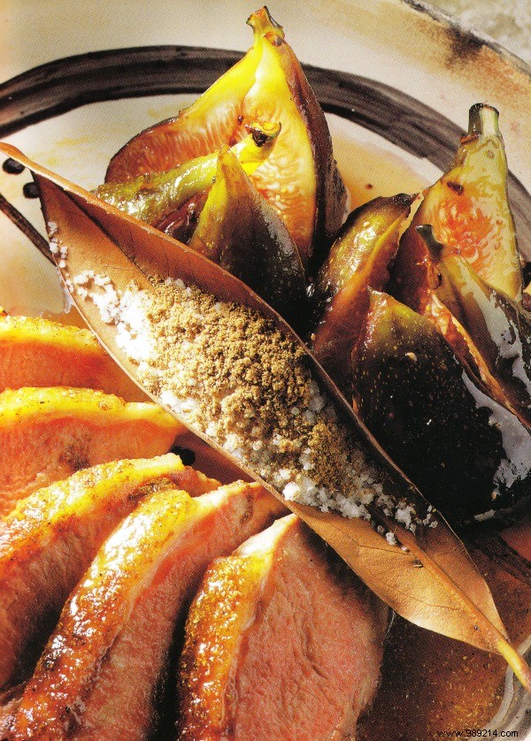 Seared Duck Magret with Honey-Glazed Figs and Fleur de Sel Five-Spice Seasoning