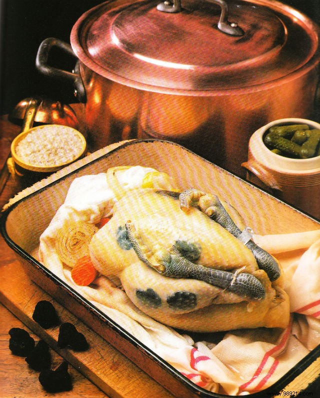 Half-Mourning Chicken (Poulet Demi-Deuil): Authentic Lyonnais Classic