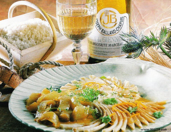 Skate Wings with Silky Orange Butter Sauce and Candied Fennel