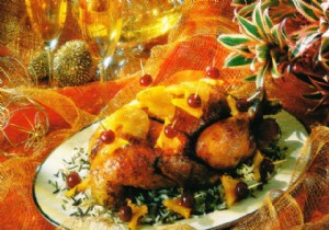 Roast Duckling with Caramelized Pineapple and Cherries in Syrup