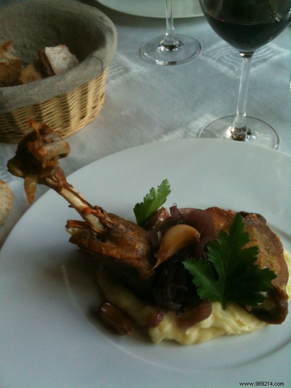 Authentic Gers Duck Confit with Walnut-Sage Salad