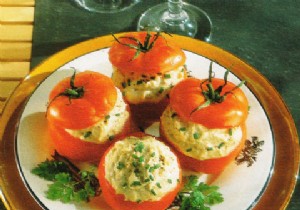 Tuna-Stuffed Tomatoes with Creamy Cottage Cheese Filling