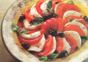 Fresh Mozzarella Salad with Marinated Peppers and Provençal Bouquet
