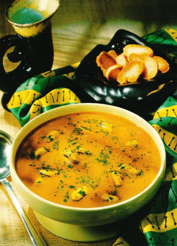 Authentic Bouchot Mussel Soup: Traditional French Recipe by Billy
