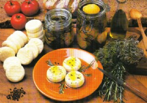 Preserved Small Goat Cheeses in Herb-Infused Olive Oil: A Provençal Classic