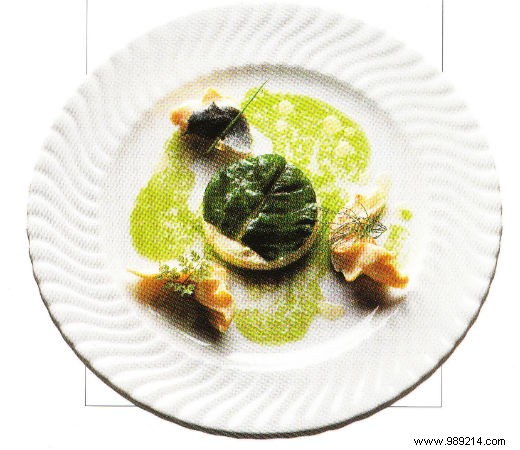 Creamed Cauliflower with Steamed Trout and Herb Jus: A Refined Recipe