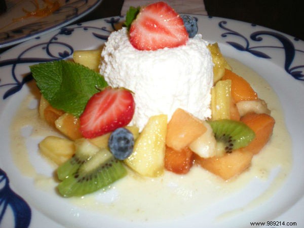 Farm-Fresh Cream Dessert with Seasonal Fruits: Chef Hubert s Bistro Signature