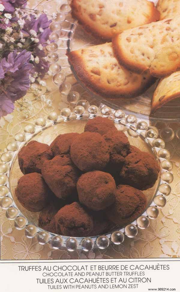 Decadent Chocolate Peanut Butter Truffles & Zesty Peanut Lemon Tiles Recipe