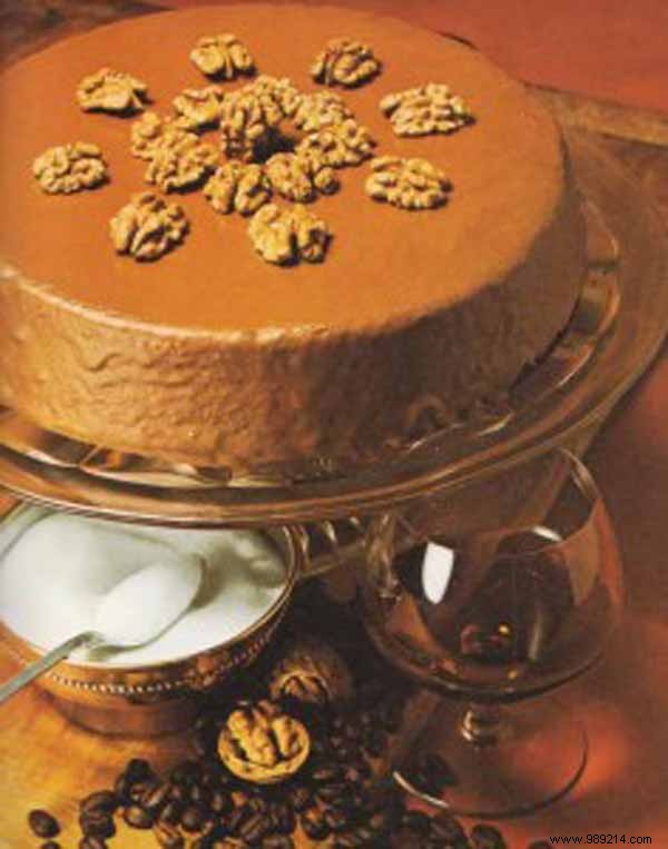 Classic Grenoble Coffee Cake: Traditional French Walnut Cake with Coffee Glaze