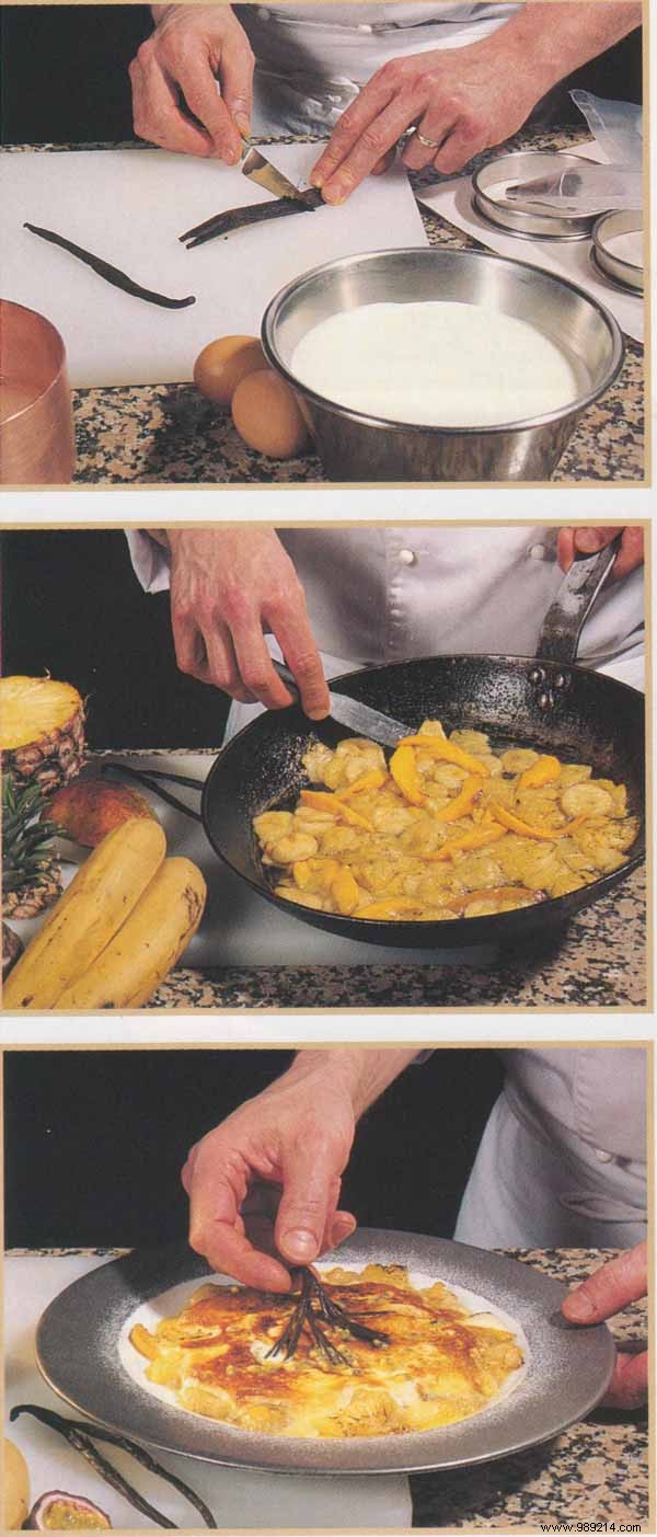 Exotic Fruits Platter with Tahitian Vanilla Sabayon: Elegant Dessert Recipe