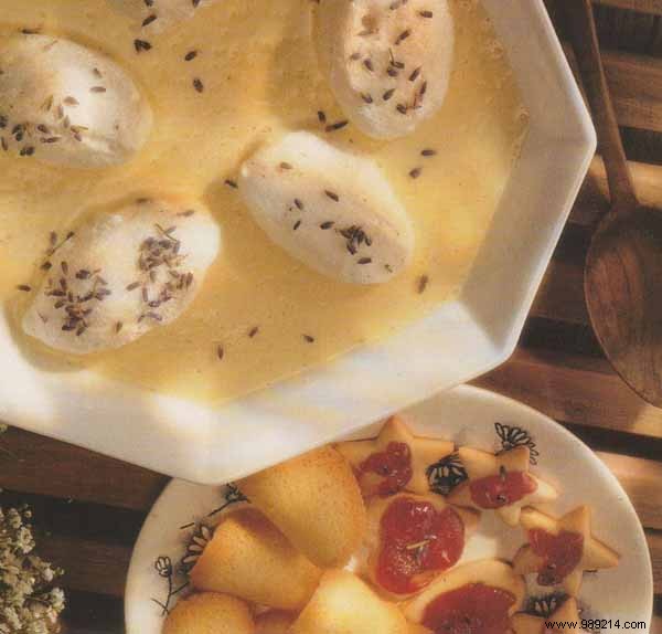 Snow Eggs with Lavender Cream: Elegant Poached Meringues Recipe