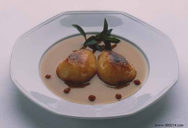 Roasted Williams Pears with Grand Marnier Passion Glaze by Chef Hubert