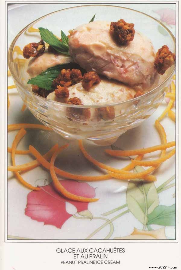 Homemade Peanut Praline Ice Cream Recipe