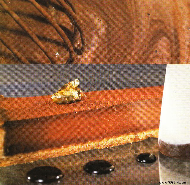 Creamy Chocolate Almond Shortbread Tart with Pistachio Parfait