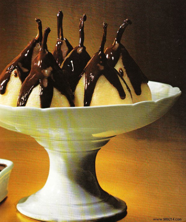 Classic Negrette Pears: Poached Pears in Rich Chocolate Sauce