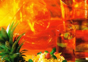 Chef Hubert s Elegant Pineapple Mousse with Amber Rum and Red Berries