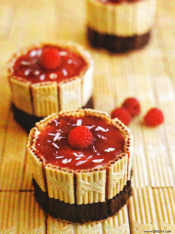 Exquisite White Chocolate Mini Charlottes Recipe