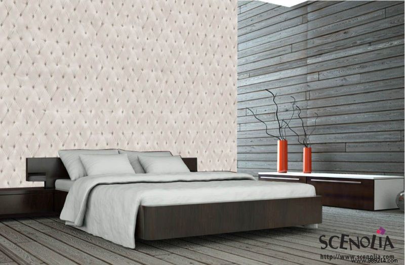 Elevate Your Bedroom with Stunning Trompe l Oeil Headboard Wallpaper