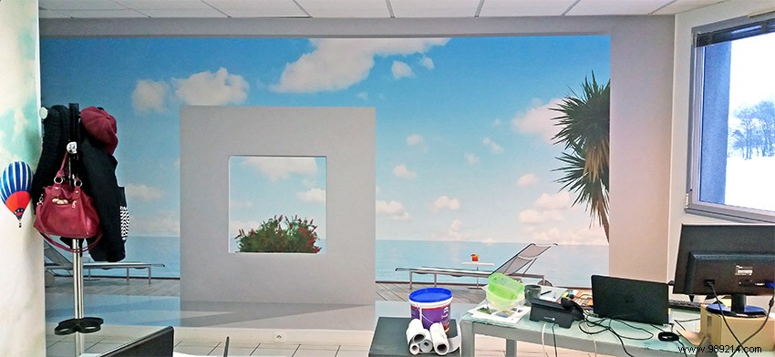 Scenolia s New Office Transformation: Expert Insights on Custom Wall Decor Installation