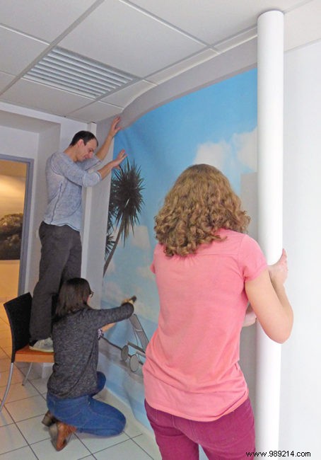 Scenolia s New Office Transformation: Expert Insights on Custom Wall Decor Installation