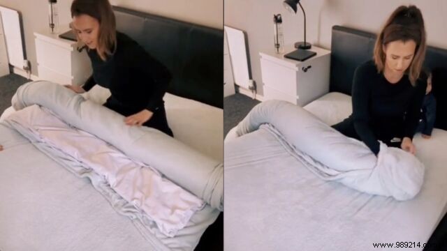TikTok s Folding Lady Shares Genius Hack: Duvet Cover On in Seconds