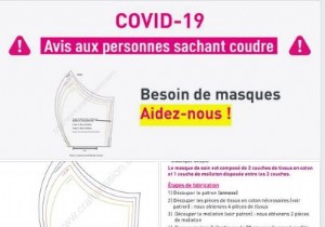 Grenoble University Hospital Suggests Fabric Mask-Making for Staff Amid COVID-19: Official Clarification