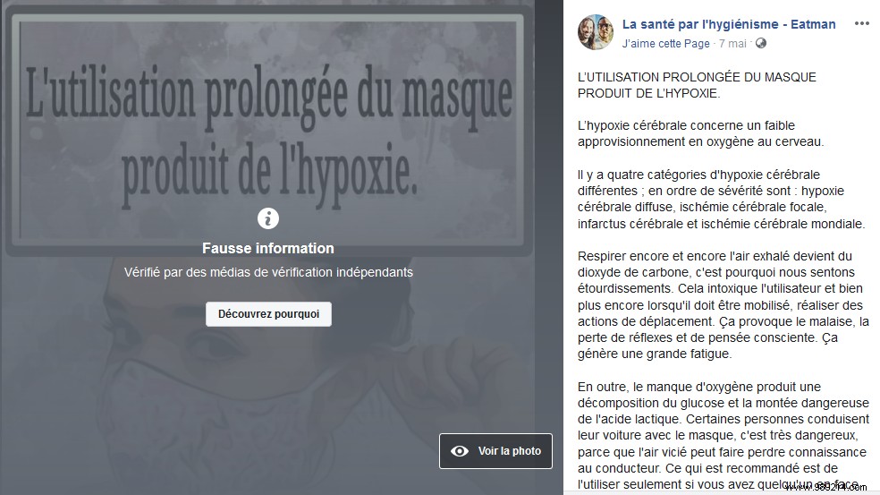 COVID-19: Debunking Misinformation on Masks and Vaccines Spreading on Social Media