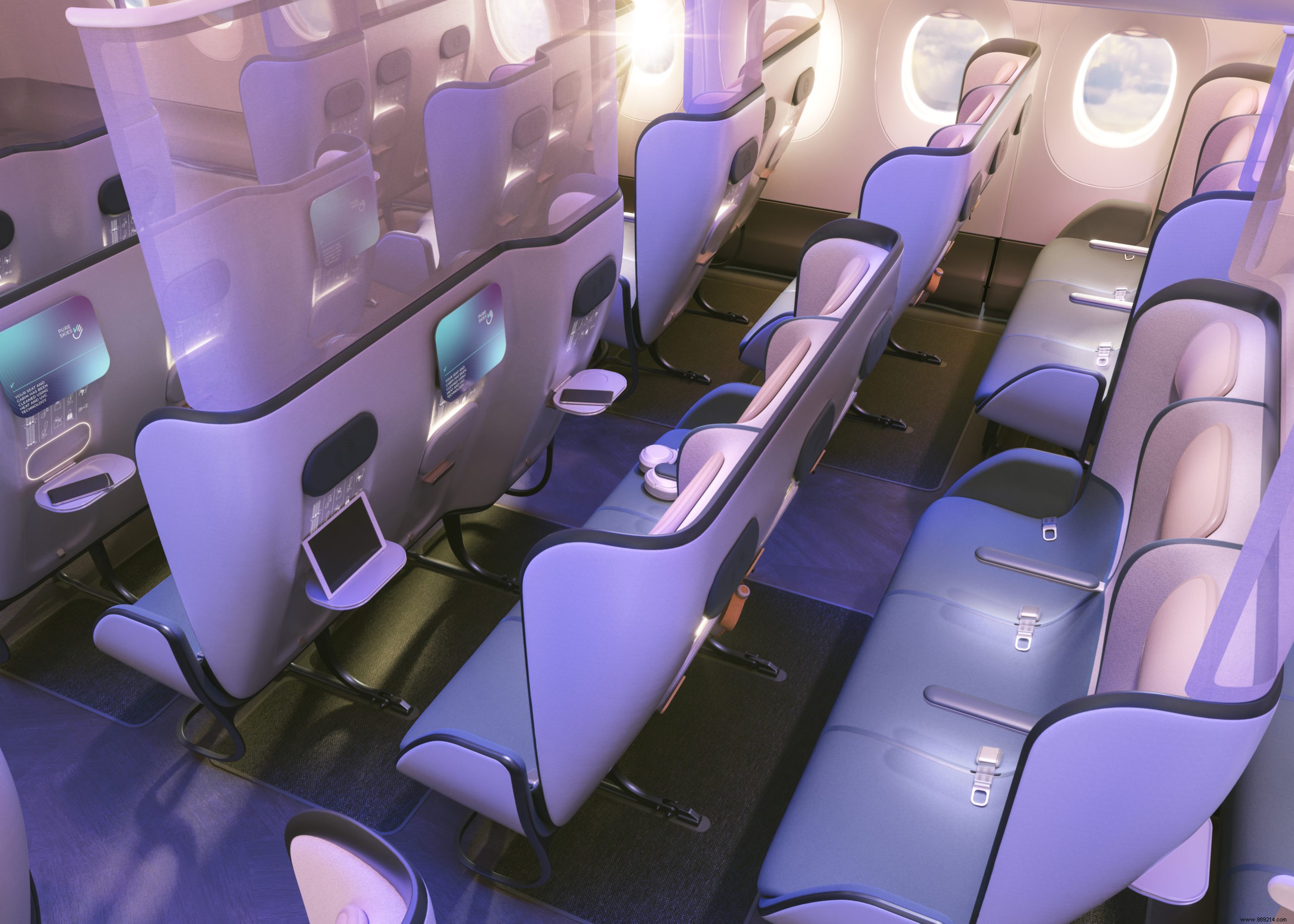 PriestmanGoode s  Pure Skies : Revolutionary Airplane Cabins for Post-Pandemic Travel