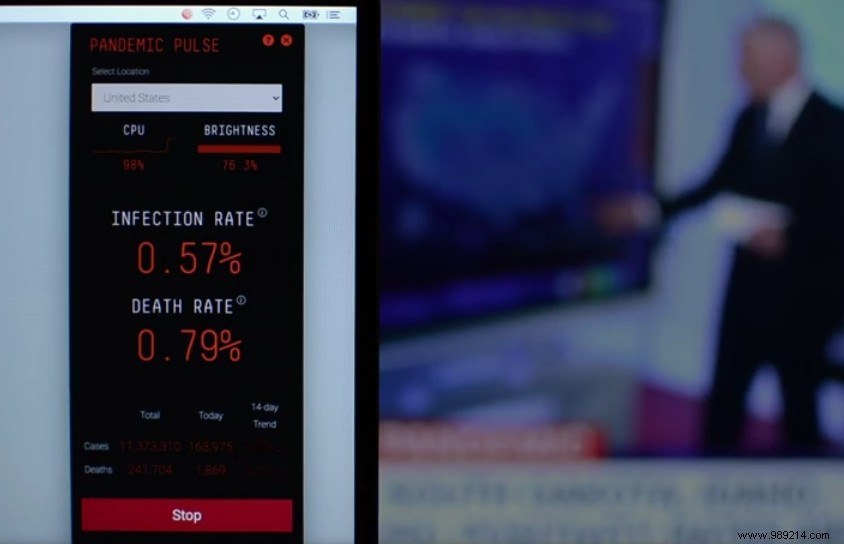 Artist s Pandemic Pulse Malware Visualizes Local COVID-19 Impact on Computers