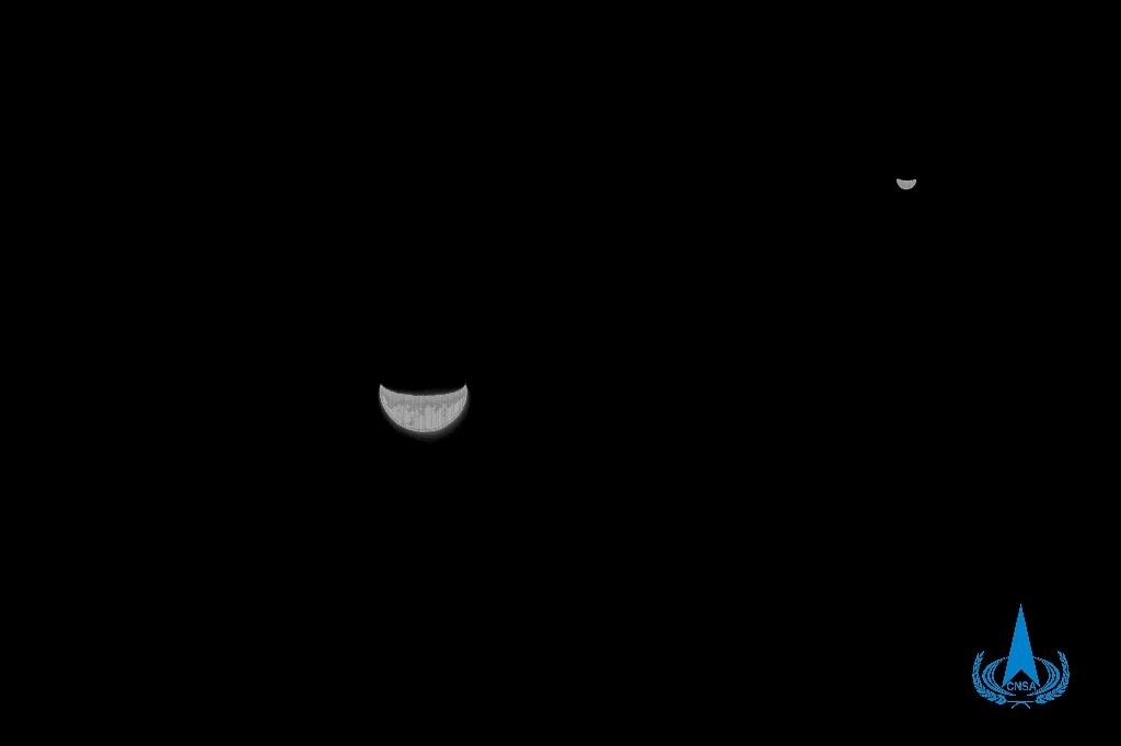 Tianwen-1 Captures Stunning Earth-Moon Image from 1.2 Million km En Route to Mars