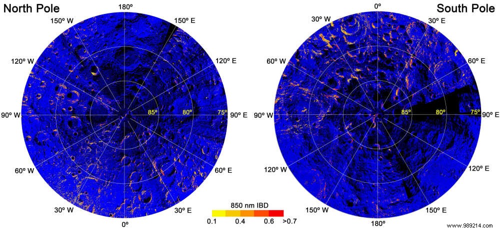 Earth s Oxygen Has Rusted the Moon s Poles for Billions of Years