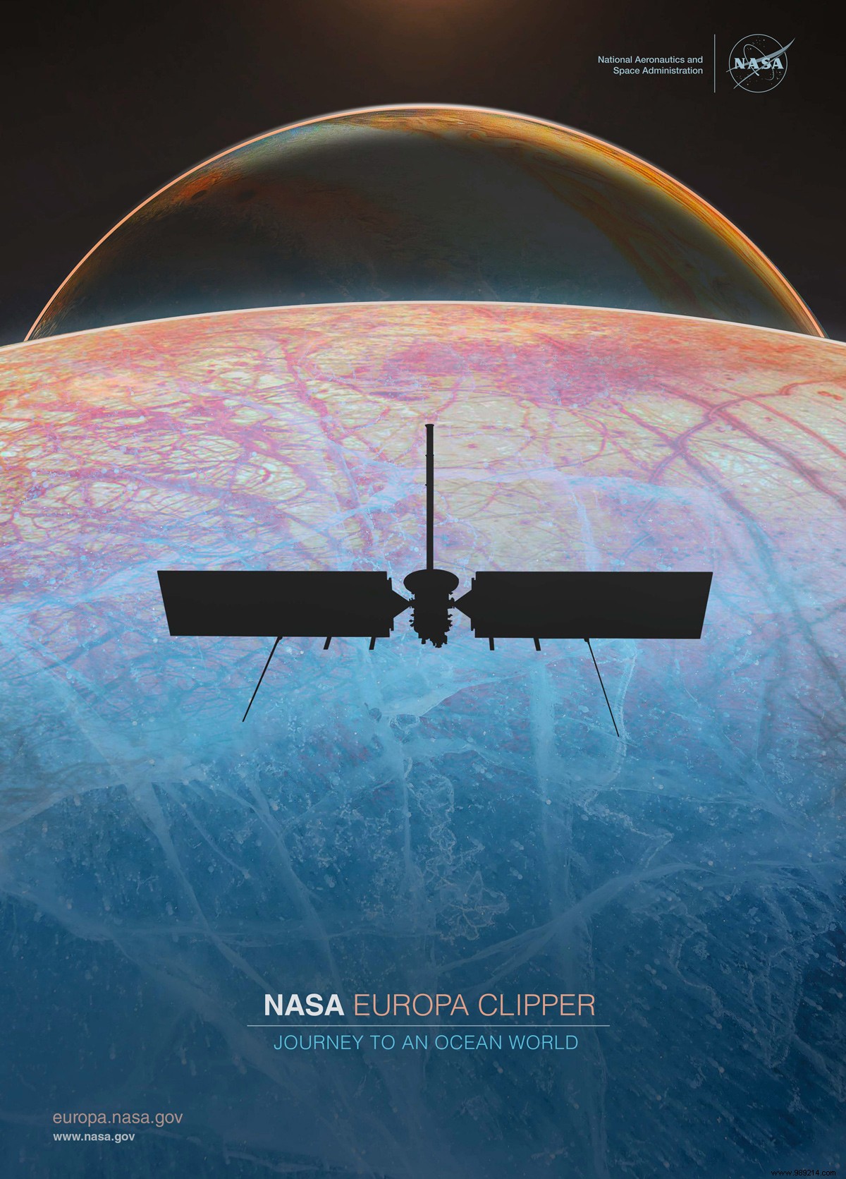 NASA Unveils Stunning Poster for Europa Clipper Mission to Probe for Life on Jupiter s Moon