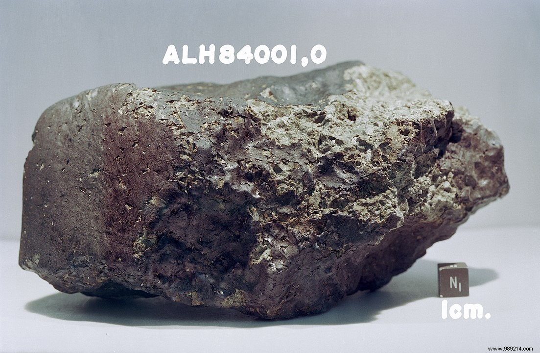 Martian Meteorite s Organic Molecules Originate from Ancient Water-Rock Chemistry, Not Life