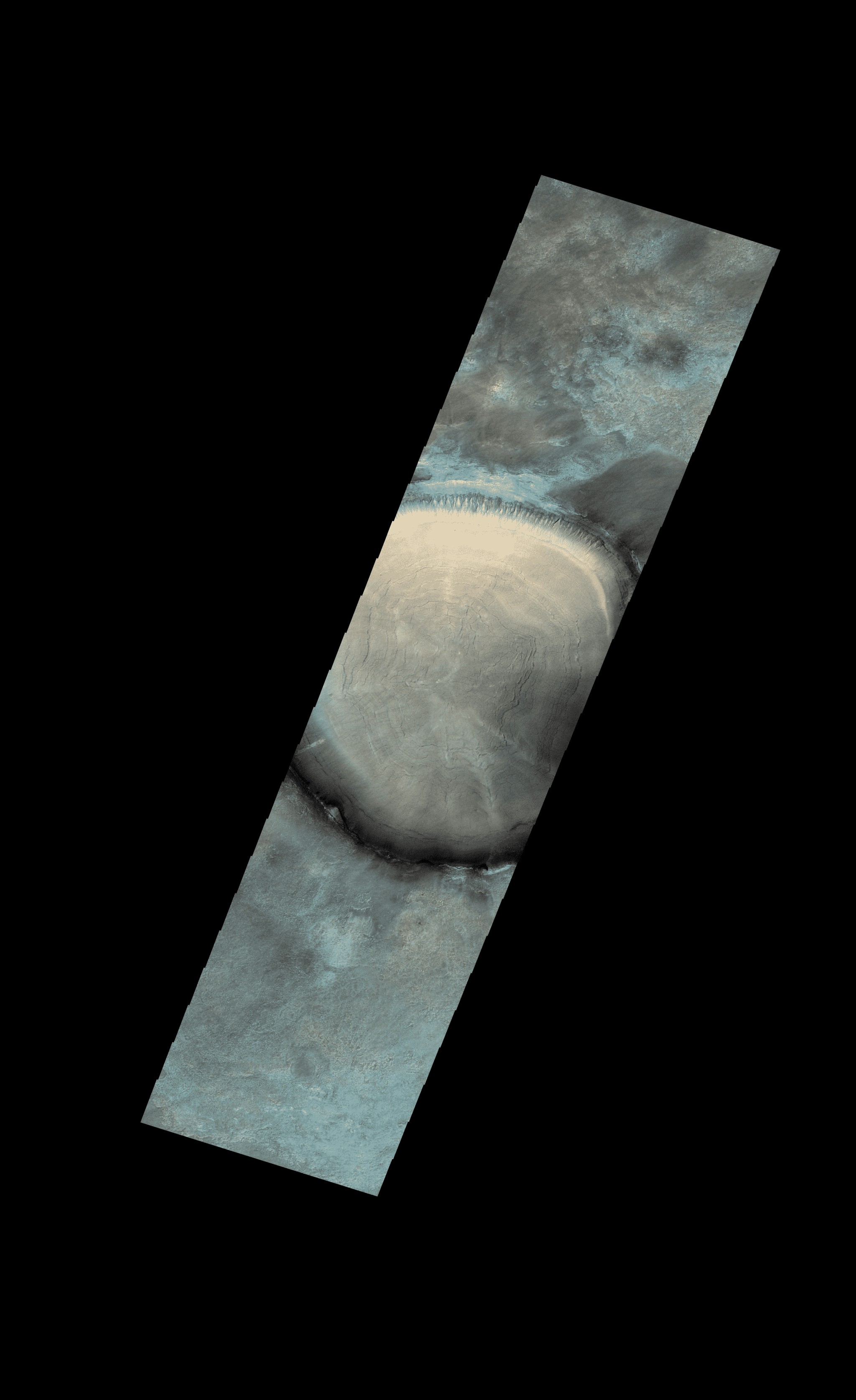 ESA s ExoMars Orbiter Reveals Striking  Tree Stump  Impact Crater on Mars