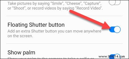 How to Enable and Move the Floating Shutter Button on Samsung Galaxy Phones