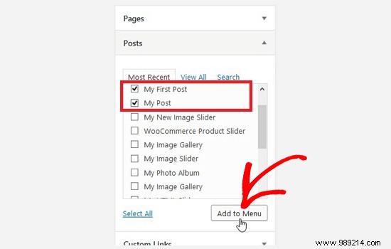 How to Easily Add Specific Posts to Your WordPress Navigation Menu