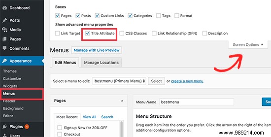 How to Add Title Attributes to WordPress Navigation Menus: Step-by-Step Guide