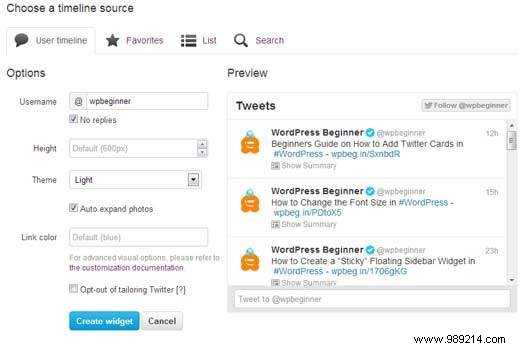 How to Easily Embed Recent Tweets in WordPress Using Official Twitter Widgets