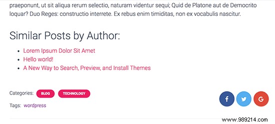 How to Easily Display Related Posts by the Same Author in WordPress