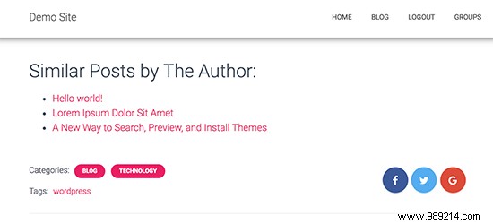 How to Easily Display Related Posts by the Same Author in WordPress