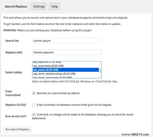 How to Safely Find and Replace Text in Your WordPress Database