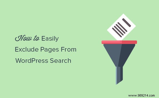 How to Exclude Pages from WordPress Search Results for Better Relevance