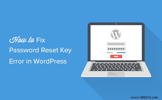 How to Fix Could Not Save Password Reset Key to Database Error in WordPress