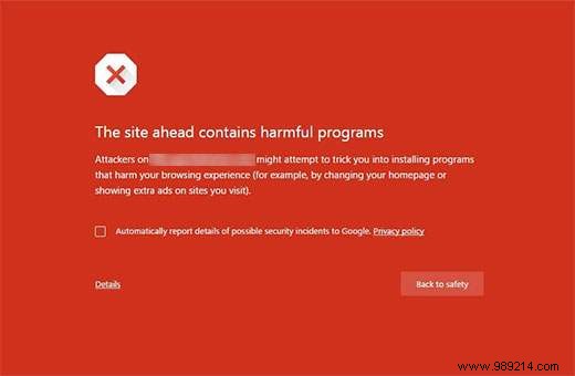 How to Fix the  This Site Contains Harmful Programs  Warning in WordPress