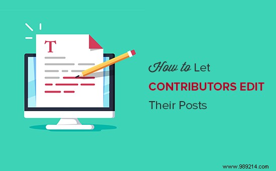 How to Allow WordPress Contributors to Edit Published Posts