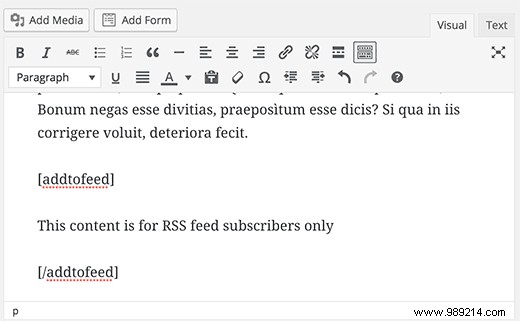 How to Display Exclusive Content Only to RSS Subscribers in WordPress